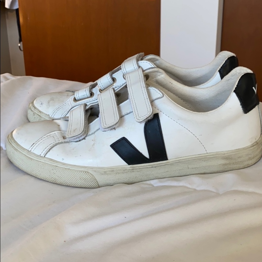 Black Velcro Veja Sneakers